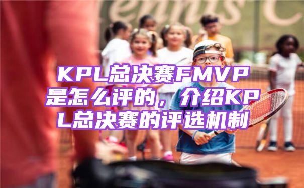 KPL总决赛FMVP是怎么评的，介绍KPL总决赛的评选机制
